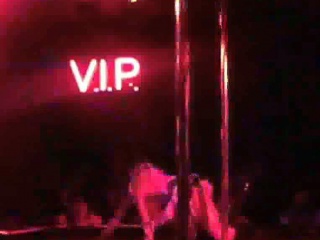 Tiffany Tyler puts on a fantastic show on the stage of a strip club