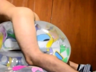 Inflatable tube toys humping orgasm