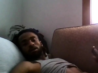 Big Black Cock Masturbating to Porn