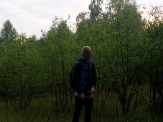 Outdoor Twink Peeing in the Woods
