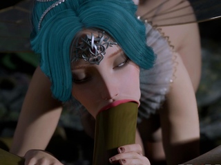 Futa Orc fucks hard Fairy in the Forest Blowjob Anal doggy